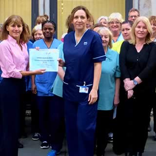 Eye Pavilion staff with their fitness award