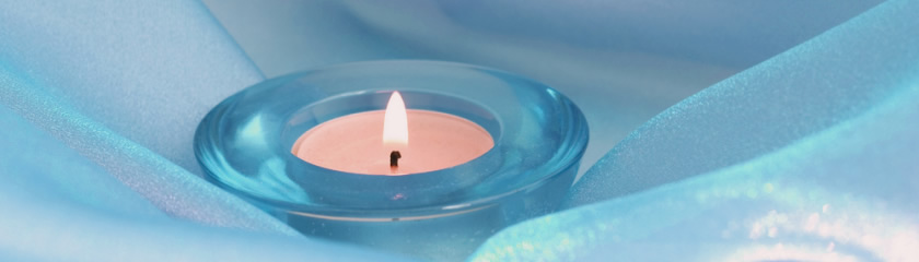 Image of a floating candle