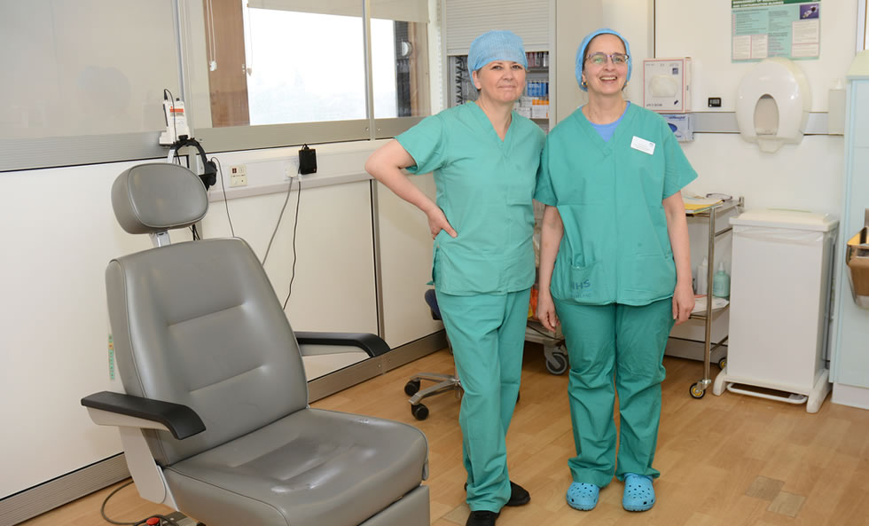 Nurse Fiona Freeland & Dr A.M. Armbrecht